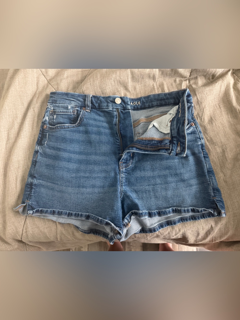 American Eagle Light Blue Denim Shorts